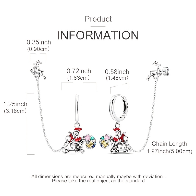 Women's Elegant 925 Silver Earrings for Vacations and Parties